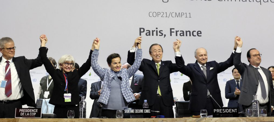 l'accord de Paris sur le changement climatique